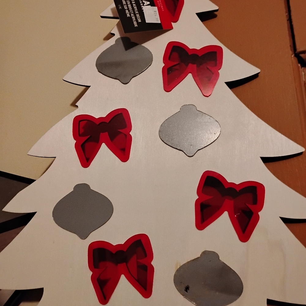Make Market Diy Wood Acrylic Decor 1 PCs. Christmas Noel Wooden Hanging Tree